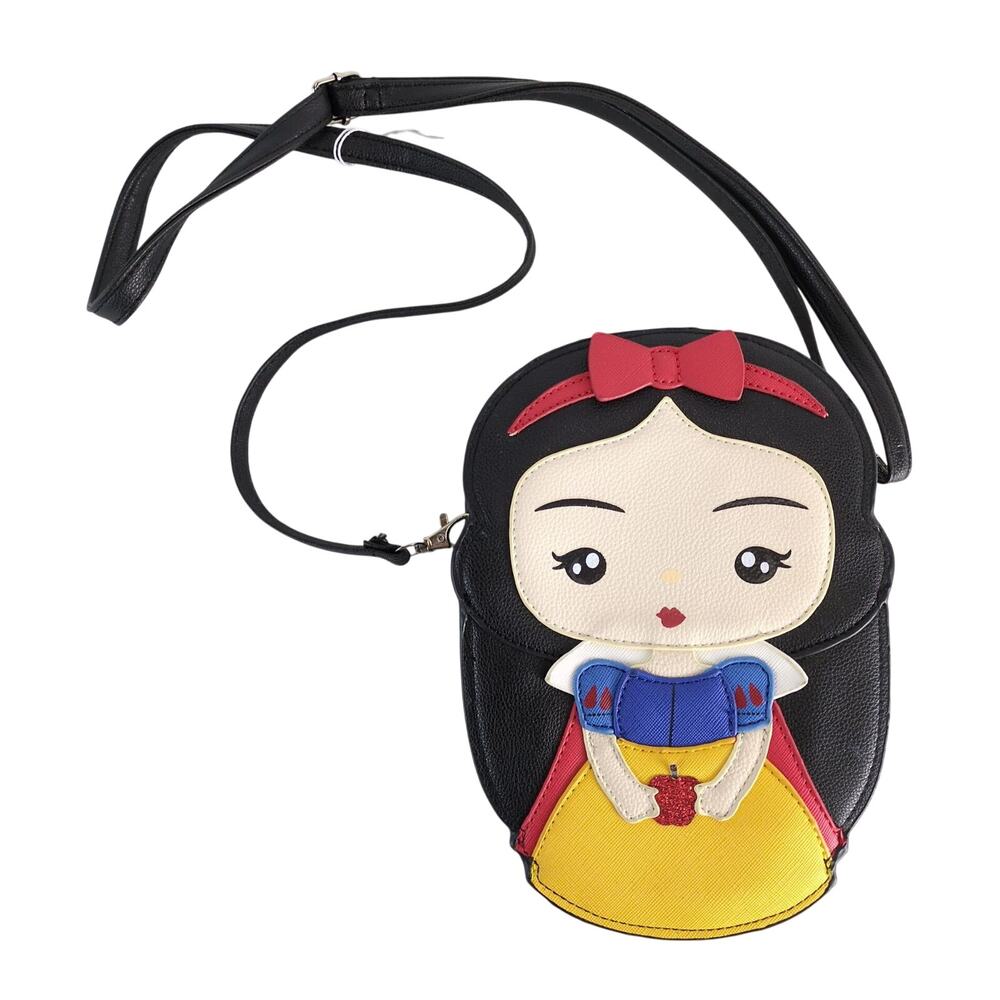 Cute Snow White-Inspired Black & Yellow Crossbody Bag